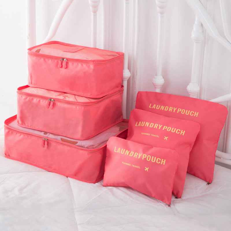 The Clever 6-Piece Packing Cube Set