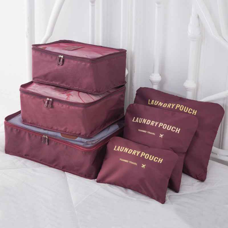 The Clever 6-Piece Packing Cube Set