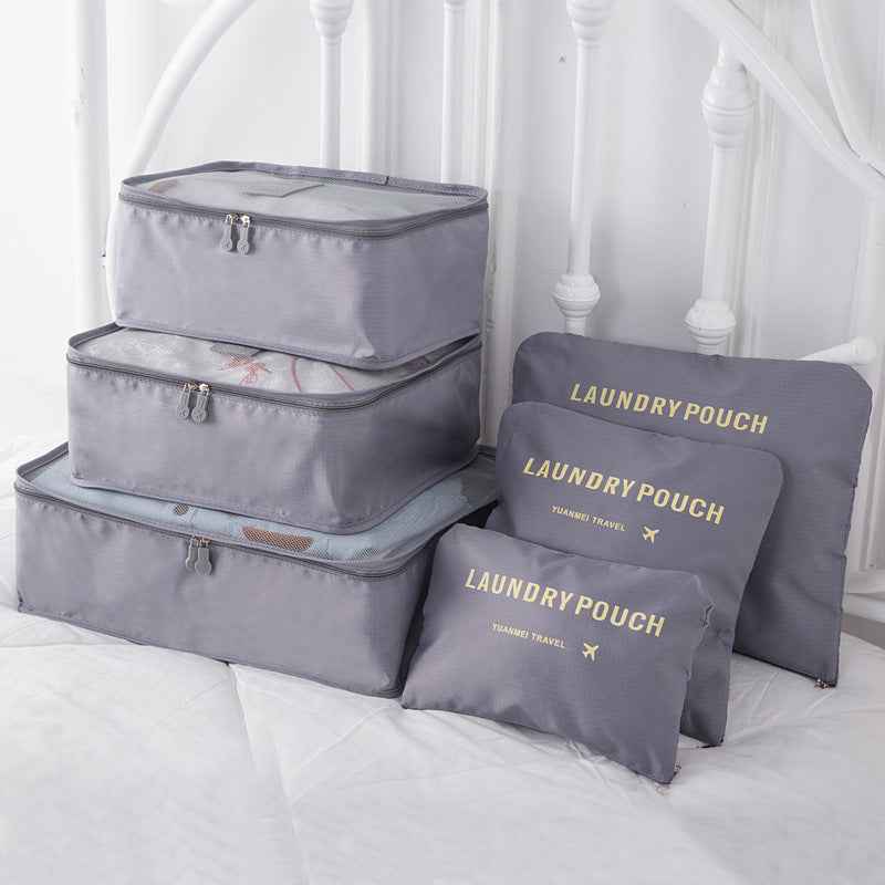 The Clever 6-Piece Packing Cube Set