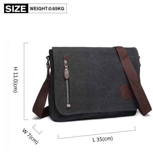 Kono Clever RFID-Protected Canvas Crossbody Bag