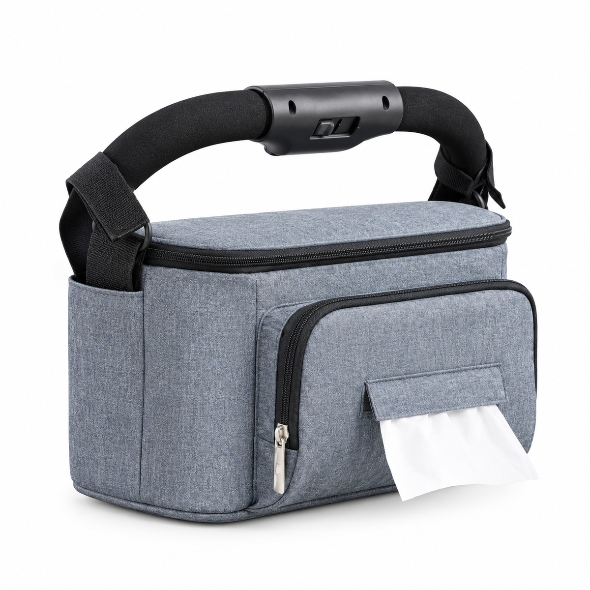 The Grab & Go Pushchair Organiser with Wipe Dispenser – The Clever Bag Company