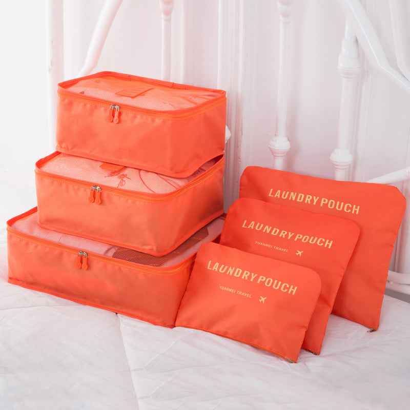 The Clever 6-Piece Packing Cube Set
