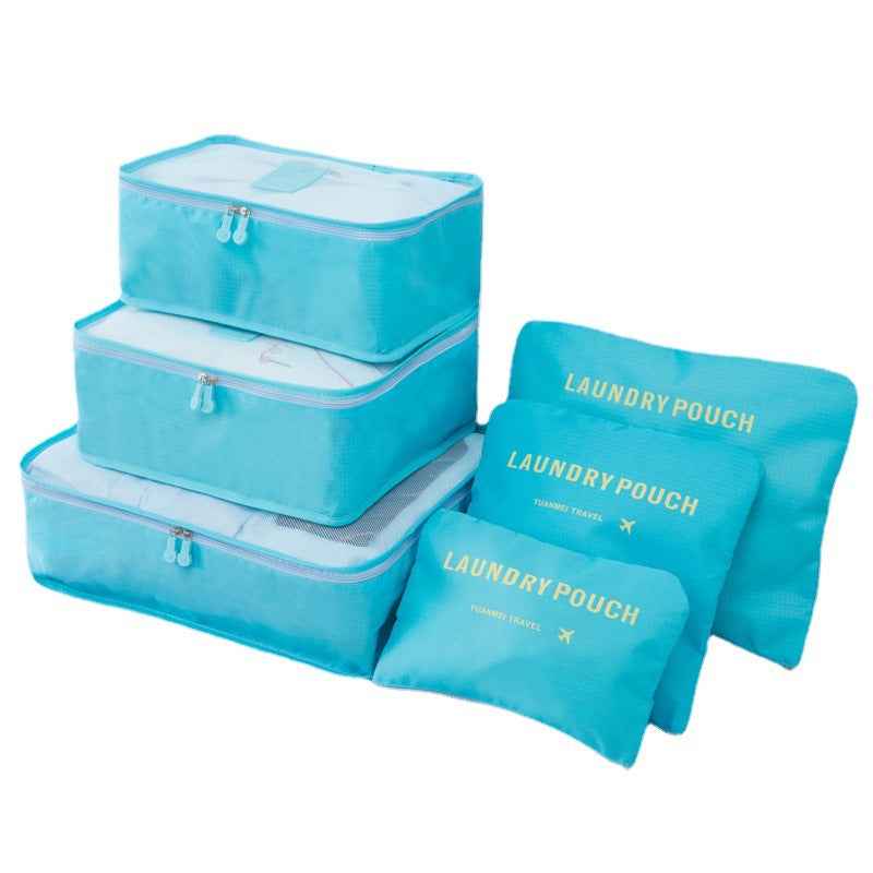 The Clever 6-Piece Packing Cube Set