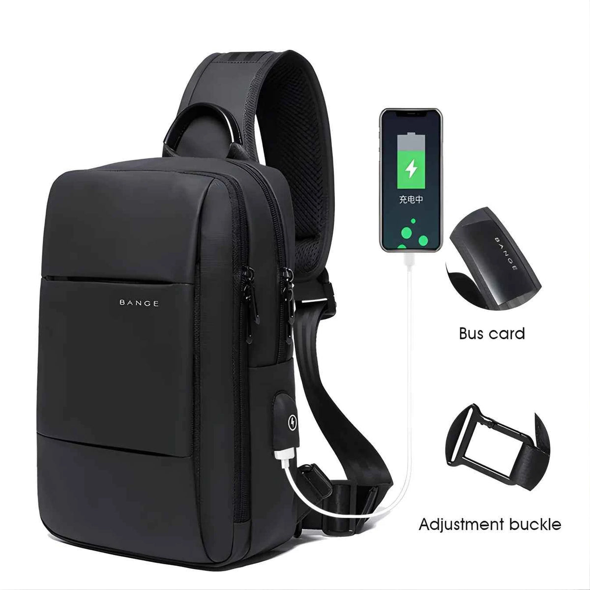 Bange Spica USB Anti-Theft Sling Bag