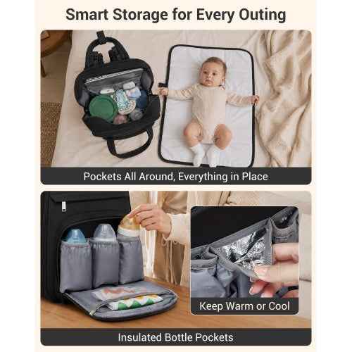 The Clever Kono 2-in-1 Changing Backpack & Mat Set