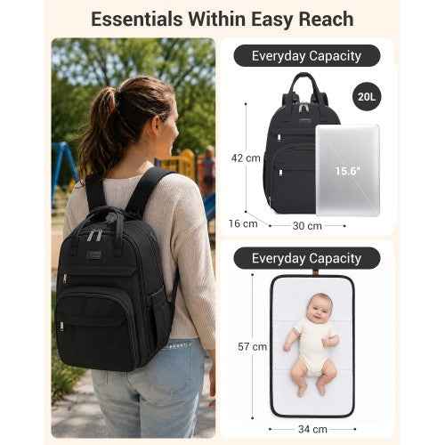 The Clever Kono 2-in-1 Changing Backpack & Mat Set