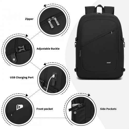 The Clever Kono USB Laptop Backpack