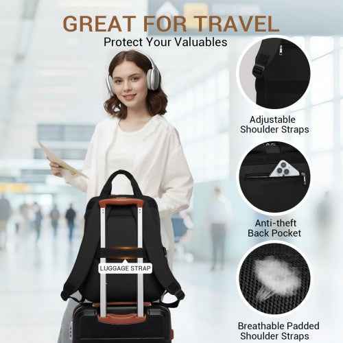 Kono Smart Water-Resistant Laptop Backpack