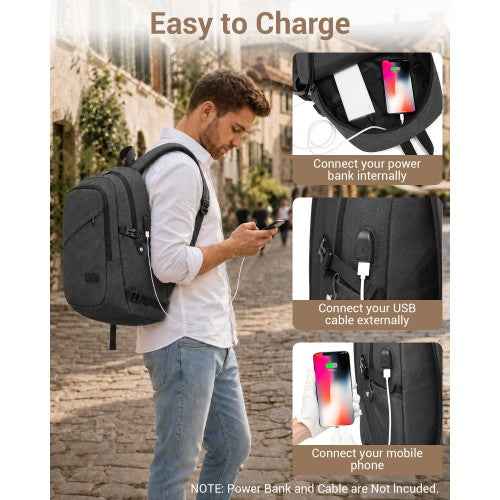 The Clever Secure-Charge Laptop Backpack