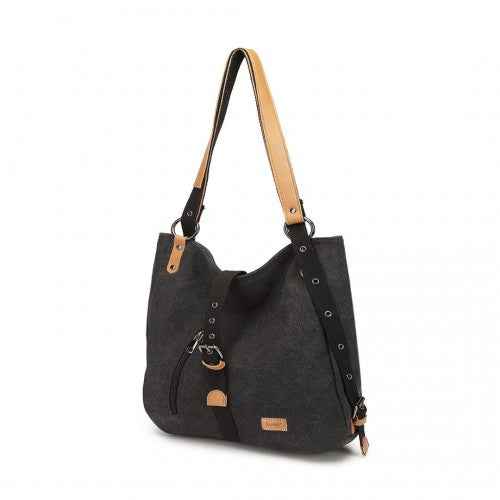 The Clever Kono 2-in-1 Canvas Backpack & Shoulder Bag