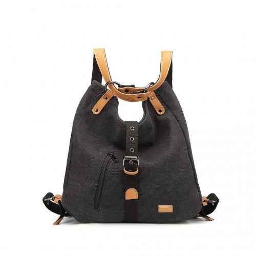 The Clever Kono 2-in-1 Canvas Backpack & Shoulder Bag