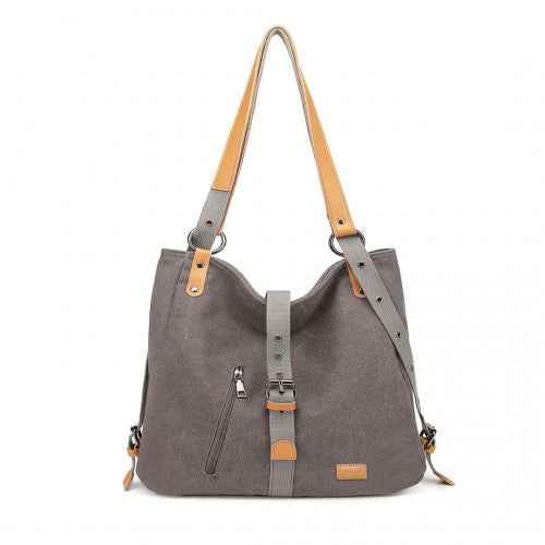The Clever Kono 2-in-1 Canvas Backpack & Shoulder Bag