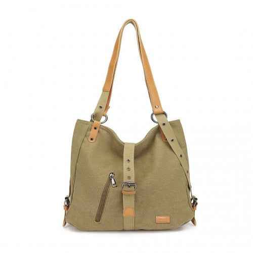 The Clever Kono 2-in-1 Canvas Backpack & Shoulder Bag