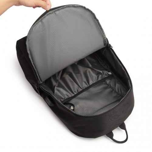 Kono Glow In The Dark Waterproof USB Charging Backpack With Pencil Case
