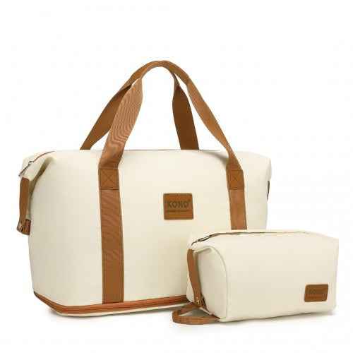 The Clever Kono Expandable Travel Duffle Set with Matching Pouch