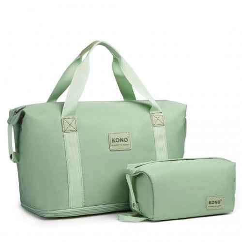 The Clever Kono Expandable Travel Duffle Set with Matching Pouch