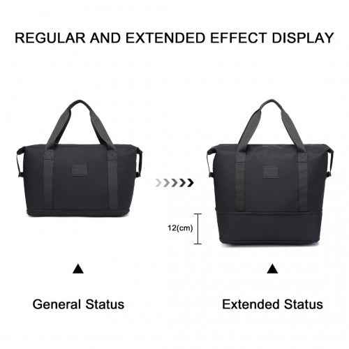 The Clever Kono Expandable Travel Duffle Set with Matching Pouch