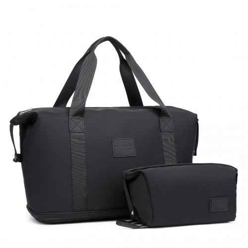 The Clever Kono Expandable Travel Duffle Set with Matching Pouch
