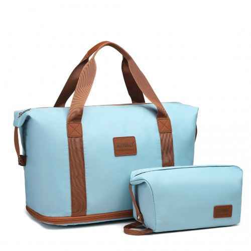 The Clever Kono Expandable Travel Duffle Set with Matching Pouch