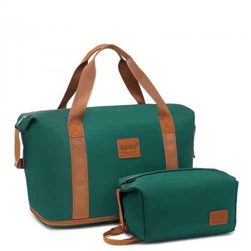 The Clever Kono Expandable Travel Duffle Set with Matching Pouch
