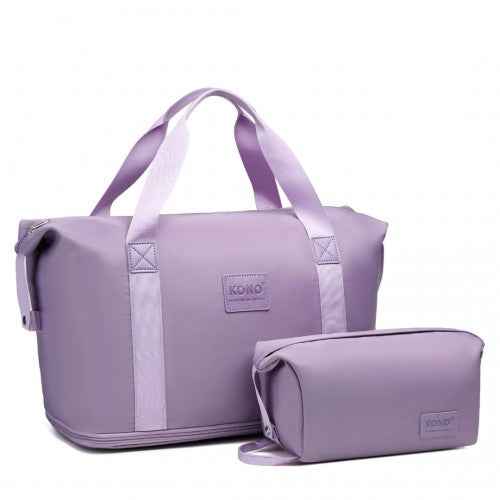 The Clever Kono Expandable Travel Duffle Set with Matching Pouch