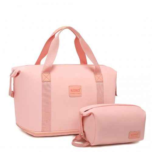 The Clever Kono Expandable Travel Duffle Set with Matching Pouch
