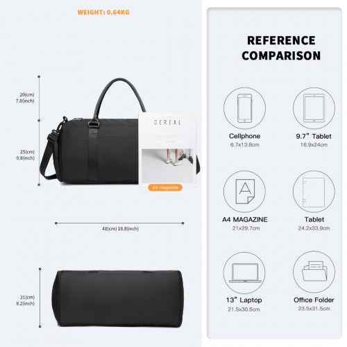 The Clever Kono Waterproof Gym & Weekend Bag