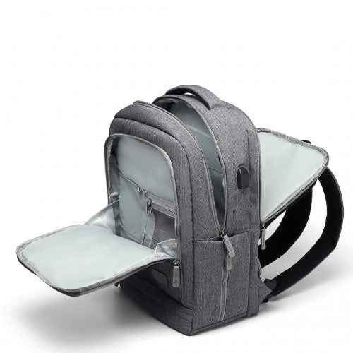 Kono Multi-Compartment Backpack with USB Port