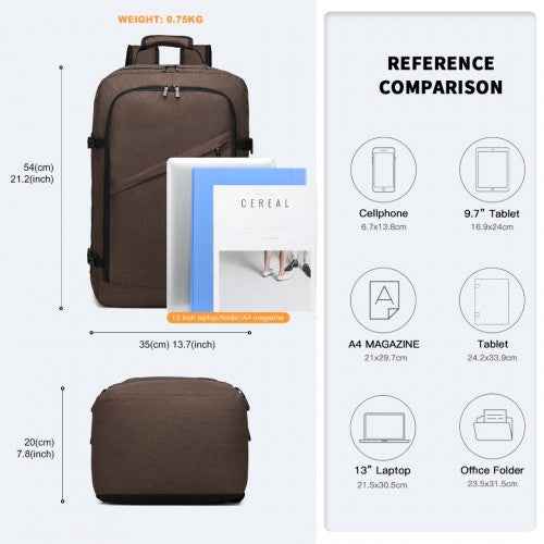 The Clever Kono 38L Cabin Laptop Backpack