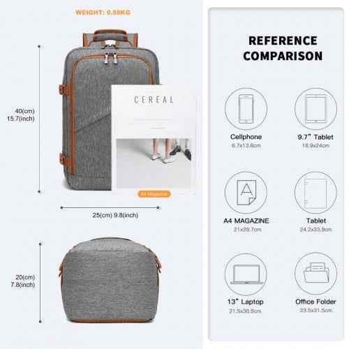 The Clever Kono Compact Cabin Laptop Backpack