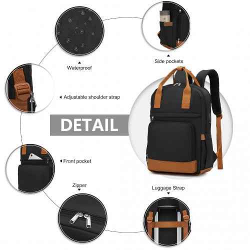 The Clever Charge & Go Laptop Backpack + Organiser Pouch