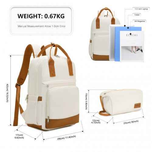 The Clever Charge & Go Laptop Backpack + Organiser Pouch