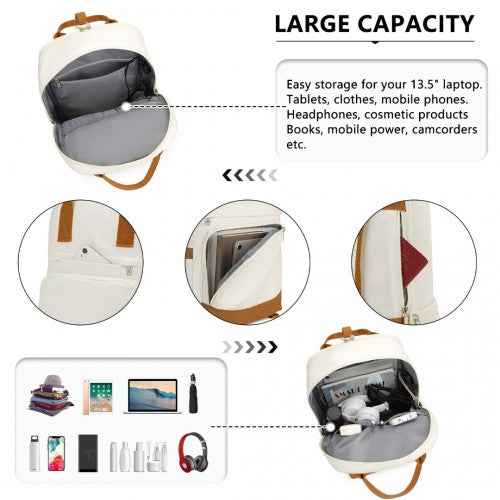 The Clever Charge & Go Laptop Backpack + Organiser Pouch