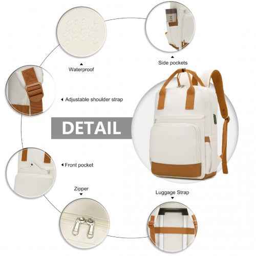 The Clever Charge & Go Laptop Backpack + Organiser Pouch