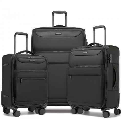 British Traveller Softshell Laptop Suitcase – Individual or 3-Piece Set