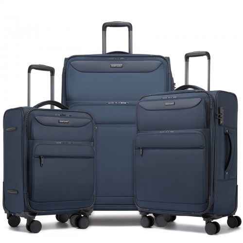 British Traveller Softshell Laptop Suitcase – Individual or 3-Piece Set