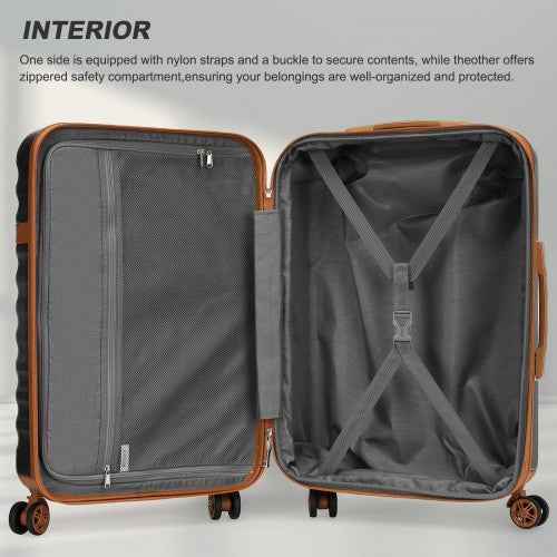 The Clever Kono Hard Shell Spinner Suitcase – Individual or 3-Piece Set