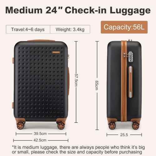 The Clever Kono Polka Dot Hard Shell Luggage – Individual or Complete Set