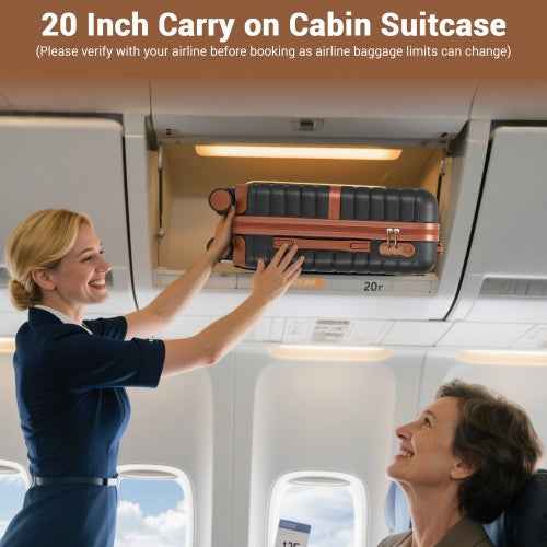 The Clever Cabin Case & Matching Travel Bag Set