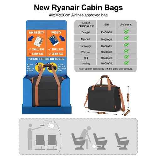 The Clever Cabin Case & Matching Travel Bag Set