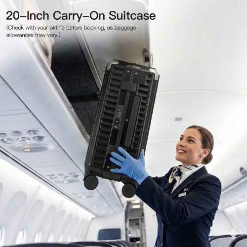 The Clever Kono Zipperless Smart Suitcase – Individual or 3-Piece Set