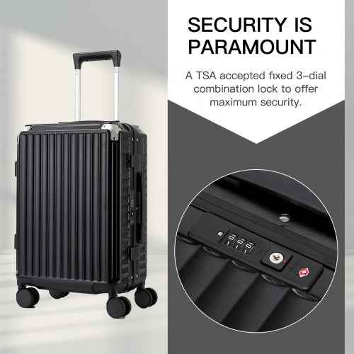 The Clever Kono Zipperless Smart Suitcase – Individual or 3-Piece Set