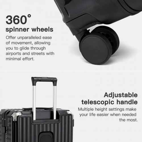 The Clever Kono Zipperless Smart Suitcase – Individual or 3-Piece Set
