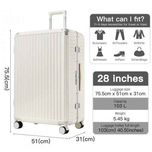 The Clever Kono Zipperless Smart Suitcase – Individual or 3-Piece Set