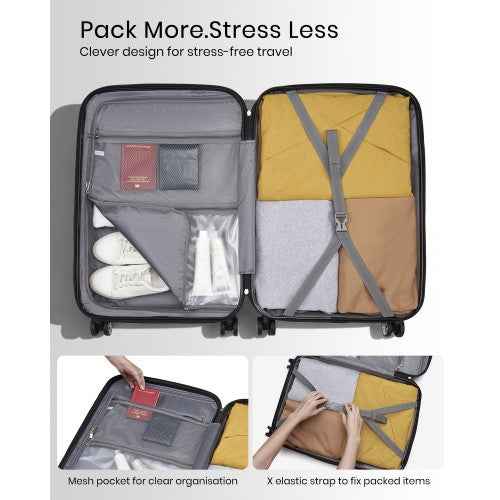 The Clever Kono Hard Shell Luggage Set