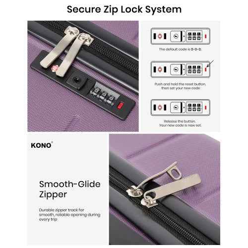 The Clever Kono Hard Shell Luggage Set
