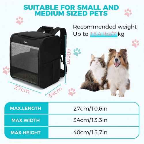 The Clever Lightweight Fold-Flat Pet Backpack