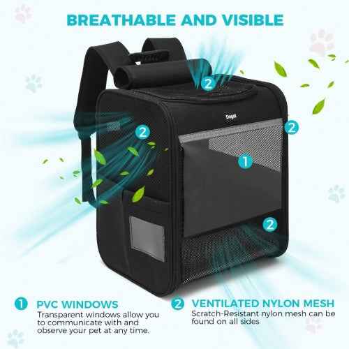 The Clever Lightweight Fold-Flat Pet Backpack