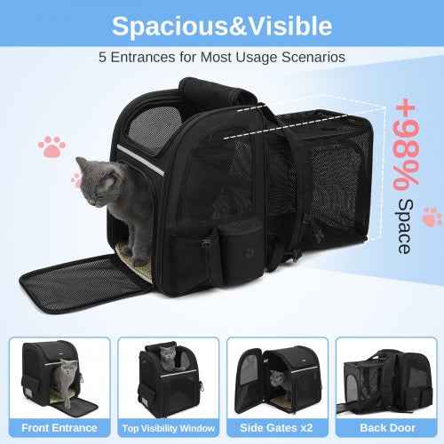 The Clever Expandable Pet Travel Backpack