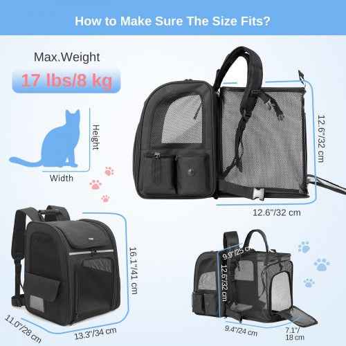 The Clever Expandable Pet Travel Backpack